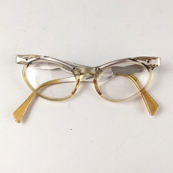 Vintage 50s Women's Cat Eye Glasses - Picture 1 of 16